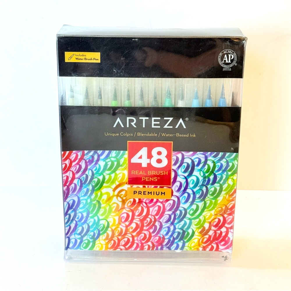 NEW Sealed Arteza Real Brush Pens Set of 48 Watercolor - Picture 3 of 8